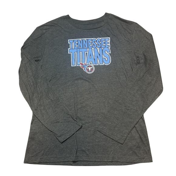 Tennessee Titans Shirt Mens XL Gray Long Sleeve NFL Football Team Apparel Cotton - Picture 2 of 6
